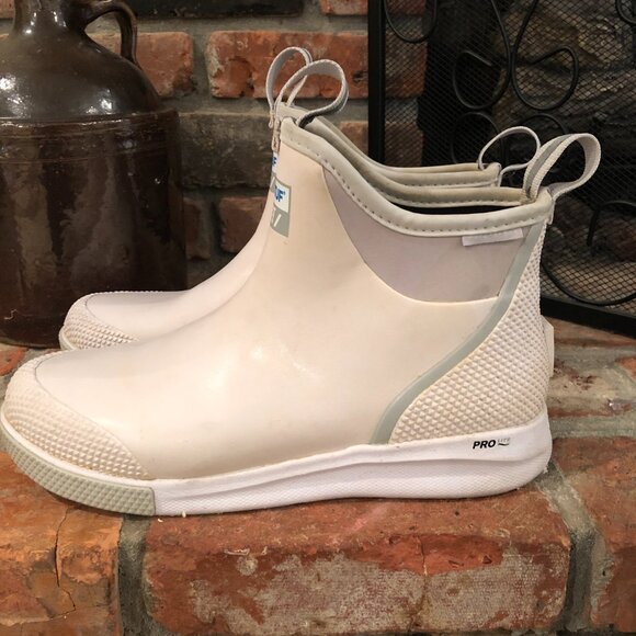 Xtratuf Men's 6 Inch Ankle Deck Boot Sport Off White Size 11 - Picture 5 of 8